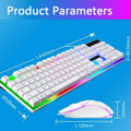 GameCore Ninja Dragons White Knight Gaming Keyboard and Mouse Set