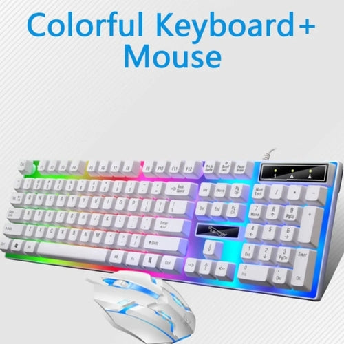 GameCore Ninja Dragons White Knight Gaming Keyboard and Mouse Set