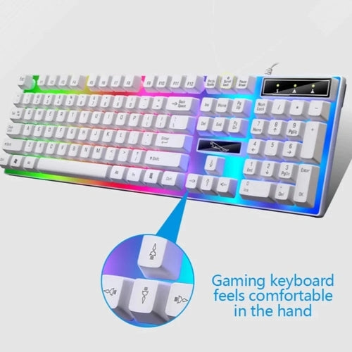 GameCore Ninja Dragons White Knight Gaming Keyboard and Mouse Set