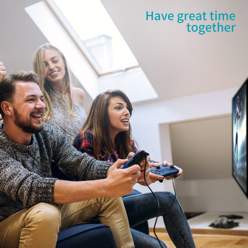 GameCore Wired Gaming Controller — Dual-Vibration Joystick Gamepad